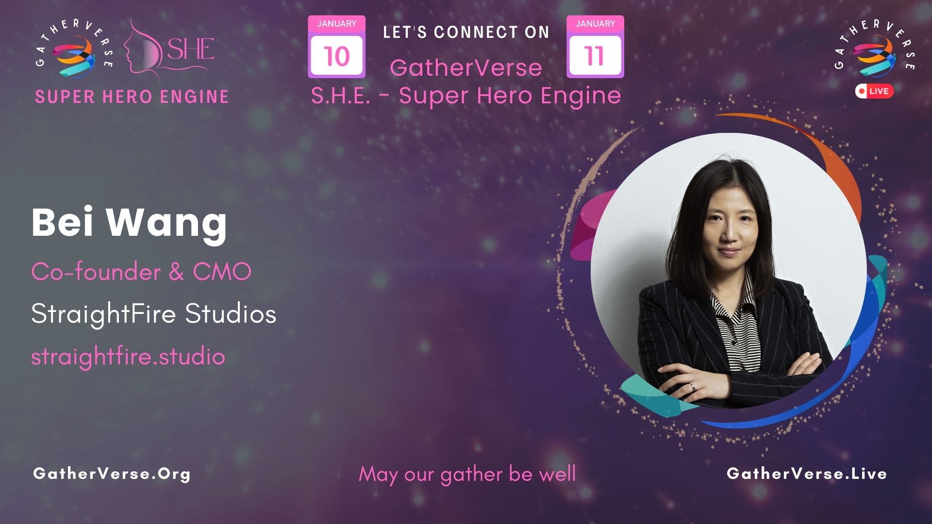 Bei Wang – Co-founder & CMO | StraightFire Studios – GatherVerse