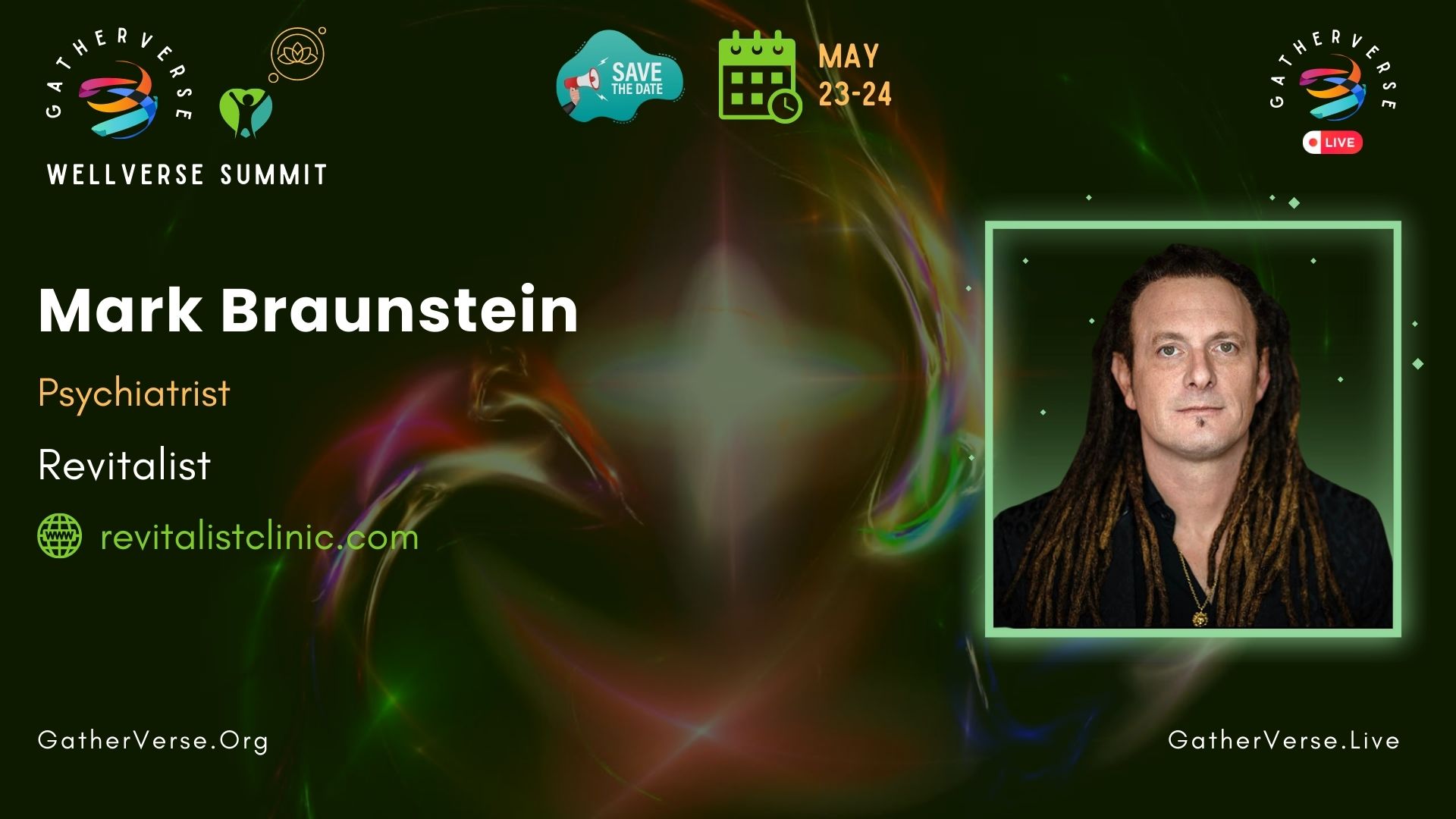 Mark Braunstein - GatherVerse WellVerse Summit - Speaker Card