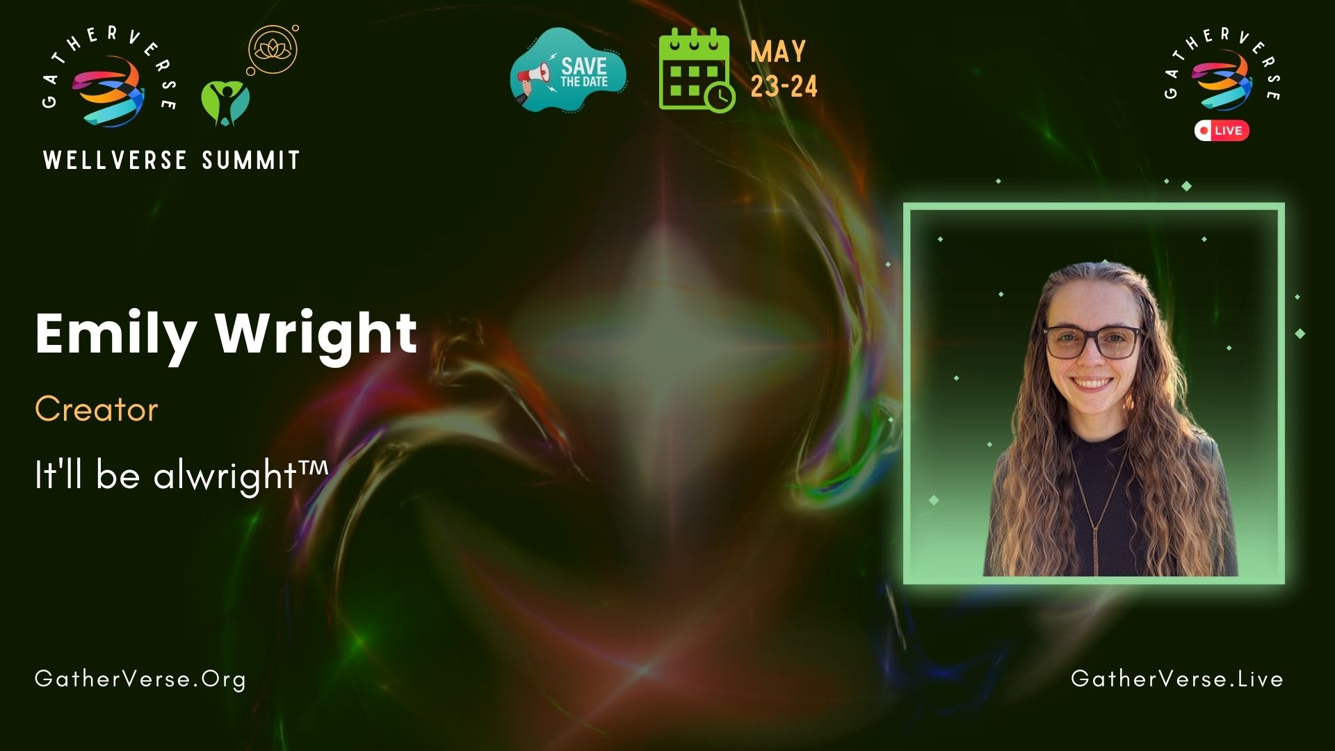 Emily Wright - GatherVerse WellVerse Summit - Speaker Card