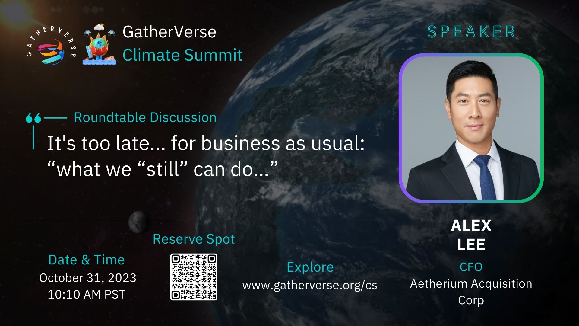 Alex Lee - GatherVerse Climate Summit