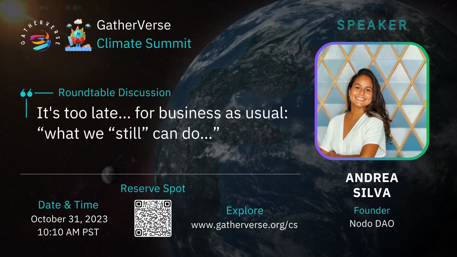 Andrea Silva - GatherVerse Climate Summit