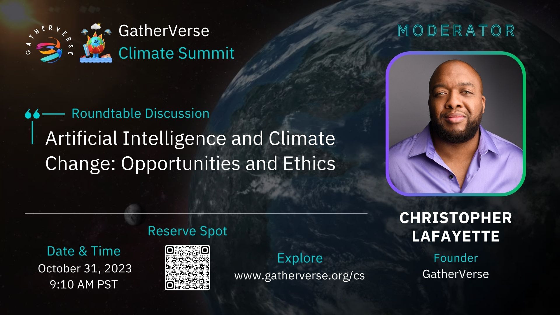 Christopher Lafayette - GatherVerse Climate Summit