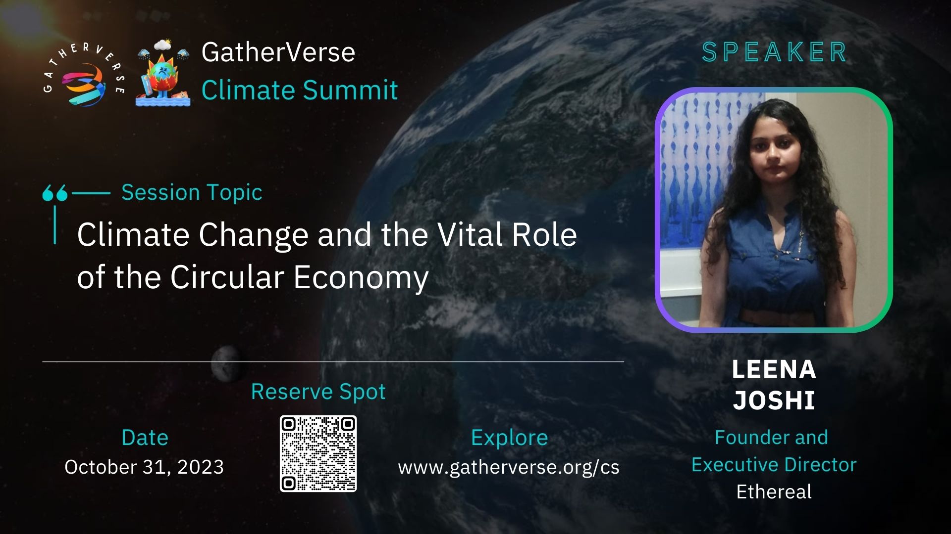 Leena Joshi - GatherVerse Climate Summit