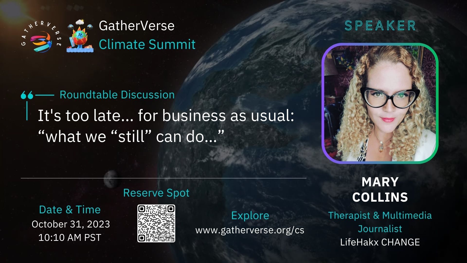 Mary Collins - GatherVerse Climate Summit