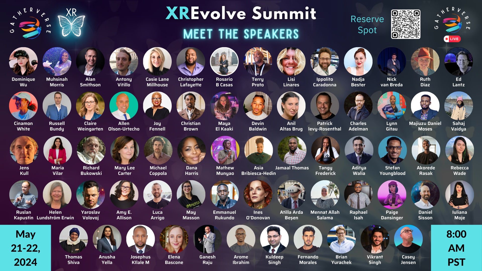 GatherVerse XREvolve Summit – Speakers GatherVerse XREvolve Summit - Speakers