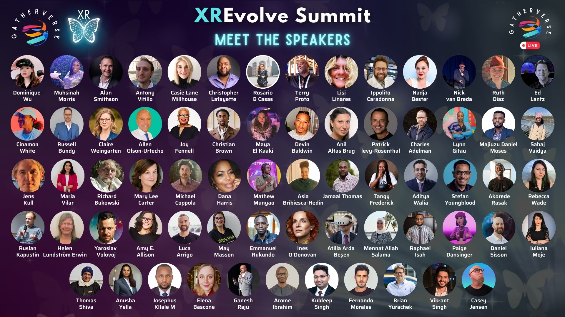 GatherVerse XREvolve Summit - Speakers