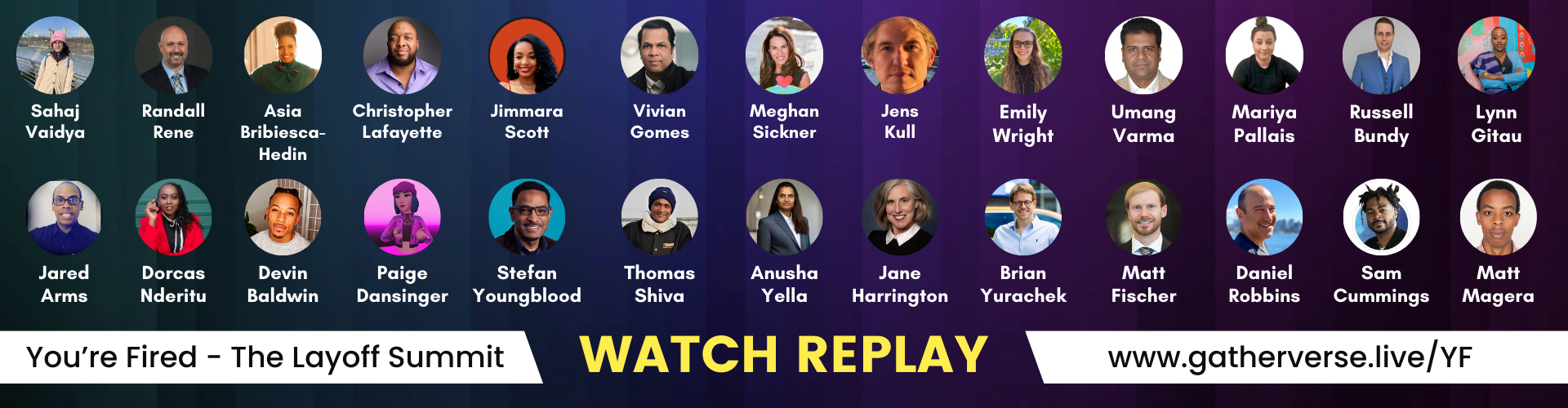 You’re Fired – The Layoff Summit by GatherVerse - Watch Replay