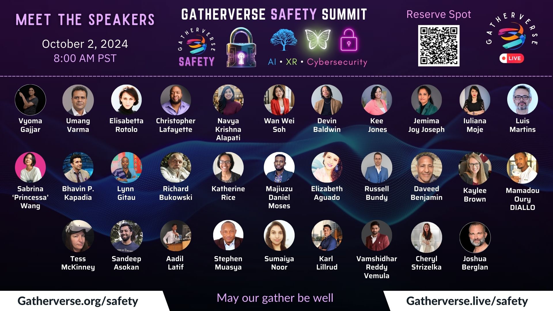 GatherVerse Safety Summit – Speakers GatherVerse Safety Summit - Speakers
