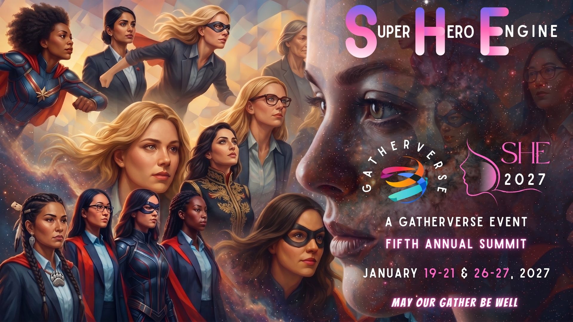 GatherVerse SHE Summit 2027 - Super Hero Engine