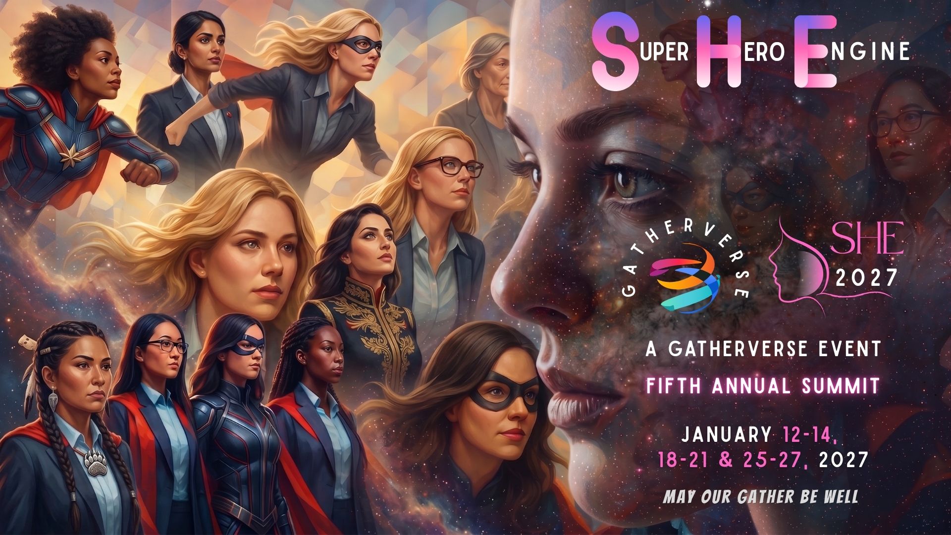 GatherVerse SHE Summit 2027 - Super Hero Engine